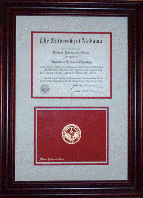 Diploma Framing 3